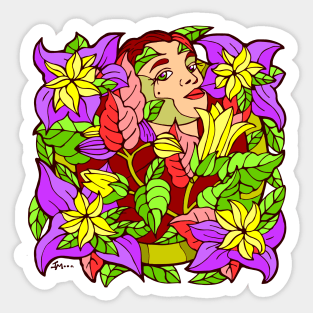 Fantasy Flower Festival Sticker